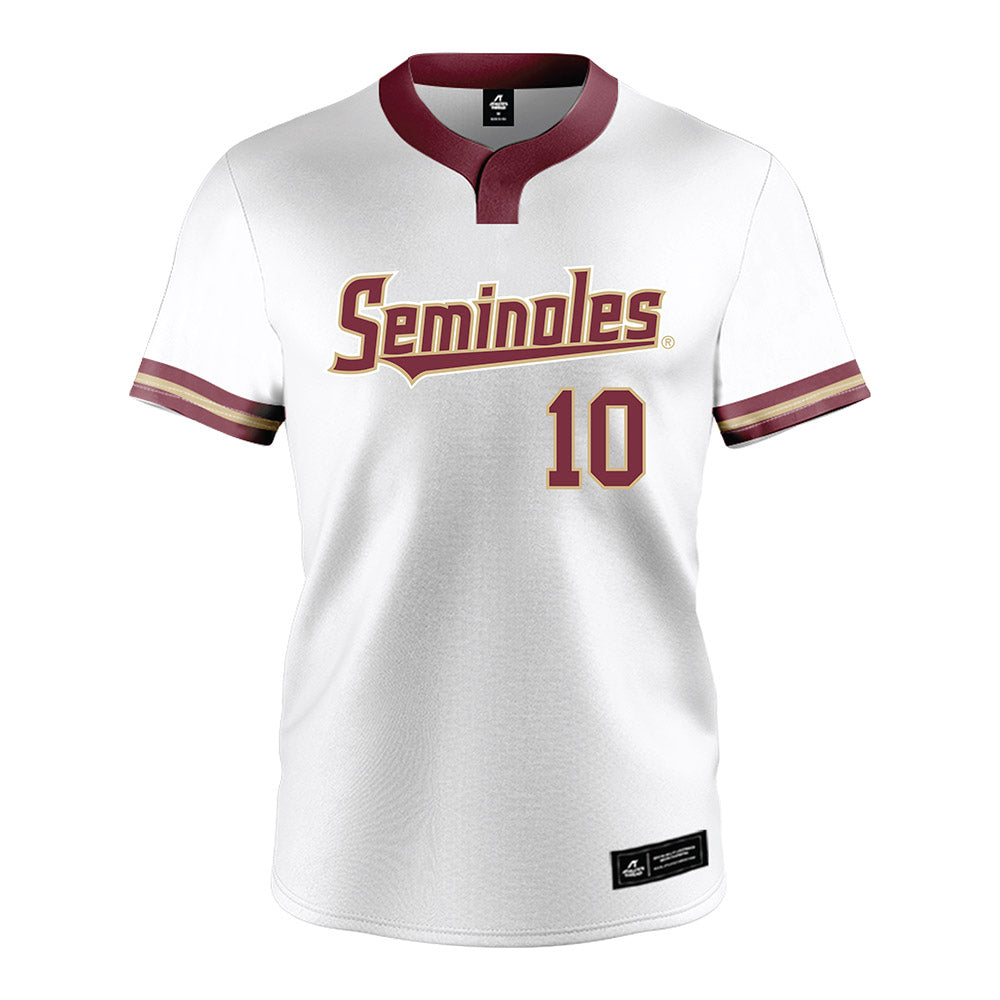 FSU - NCAA Softball : Mimi Gooden - White Jersey-0