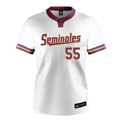 FSU - NCAA Softball : Danika Spinogatti - White Jersey-0