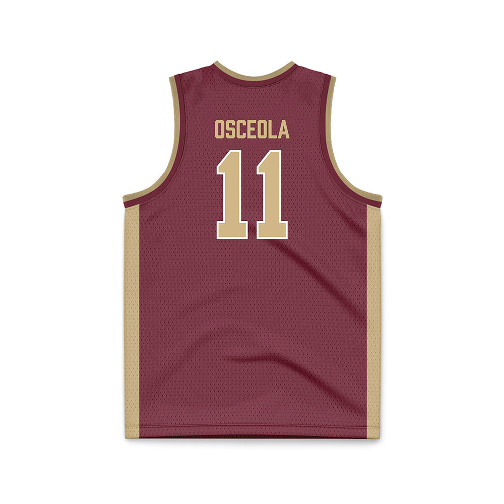 FSU - NCAA Men's Basketball : Xavier Osceola - Garnet Basketball Jersey-1
