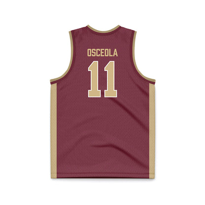FSU - NCAA Men's Basketball : Xavier Osceola - Garnet Basketball Jersey-1