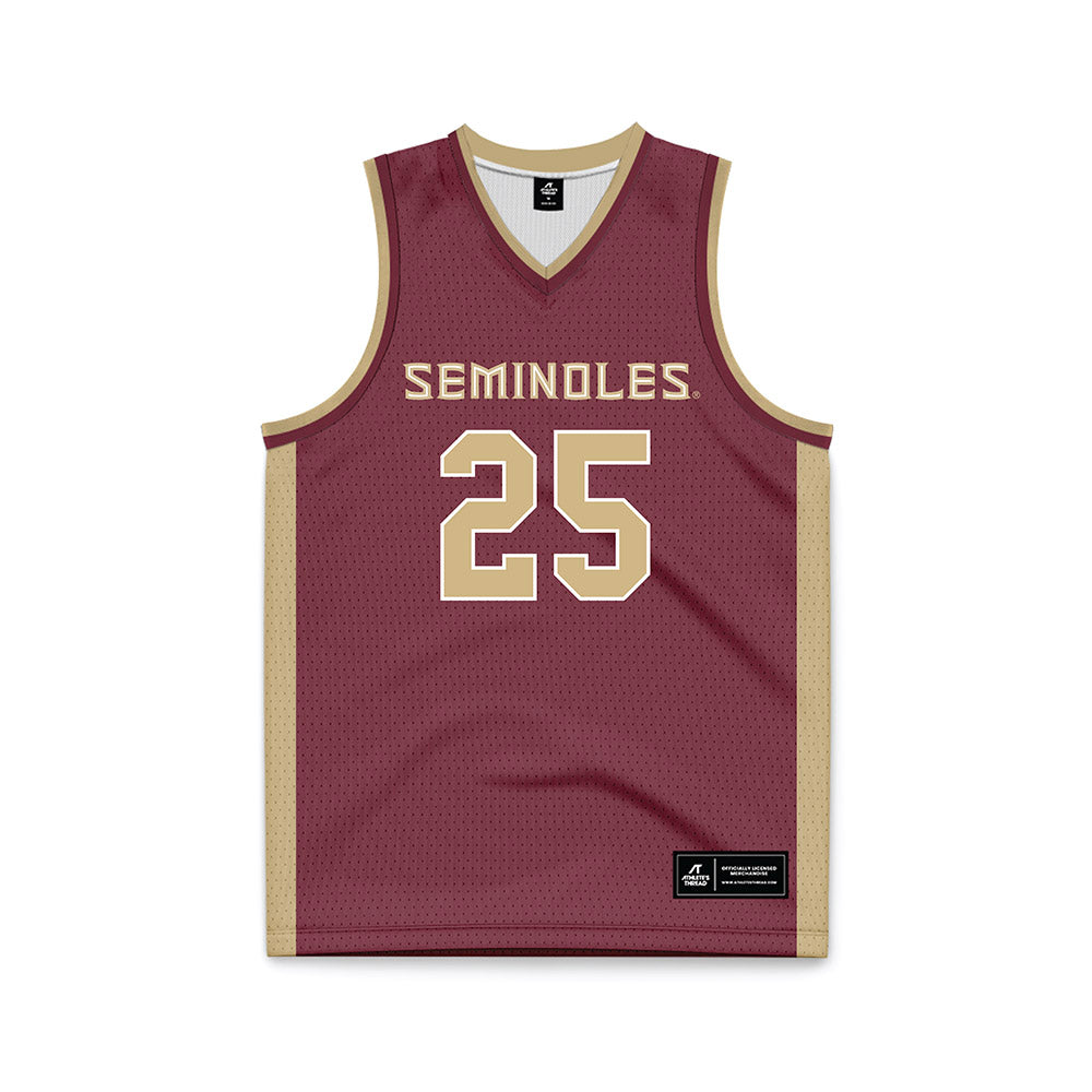 FSU - NCAA Men's Basketball : Alex Steen - Garnet Basketball Jersey-0