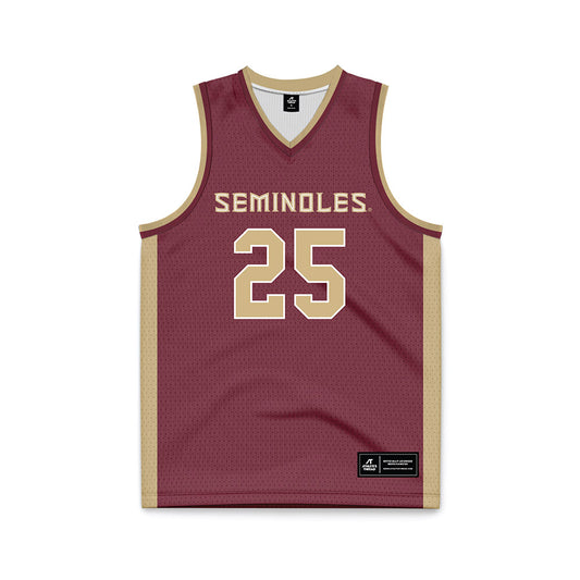 FSU - NCAA Men's Basketball : Alex Steen - Garnet Basketball Jersey-0