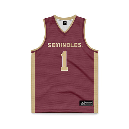 FSU - NCAA Men's Basketball : Martin Somerville - Garnet Basketball Jersey-0