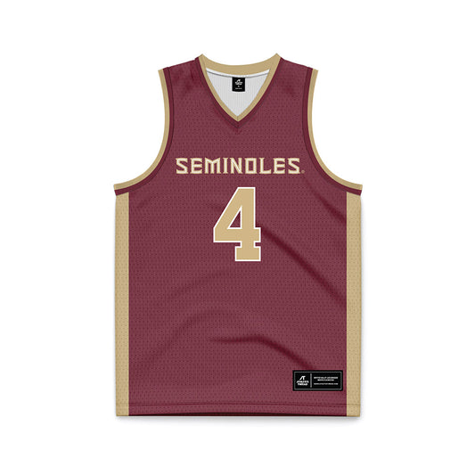 FSU - NCAA Men's Basketball : Shahid Muhammad - Garnet Basketball Jersey-0