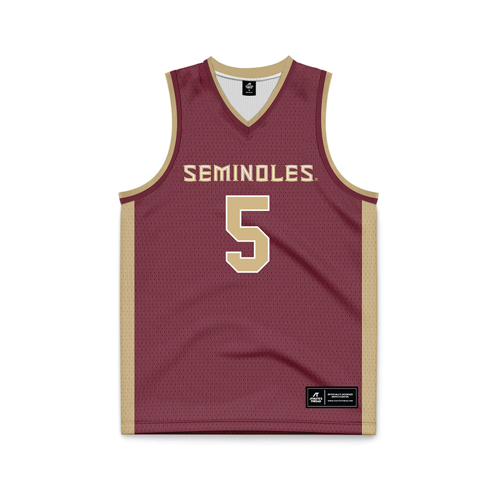 FSU - NCAA Men's Basketball : Kobe MaGee - Garnet Basketball Jersey-0