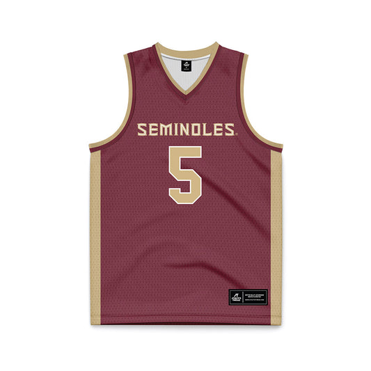 FSU - NCAA Men's Basketball : Kobe MaGee - Garnet Basketball Jersey-0