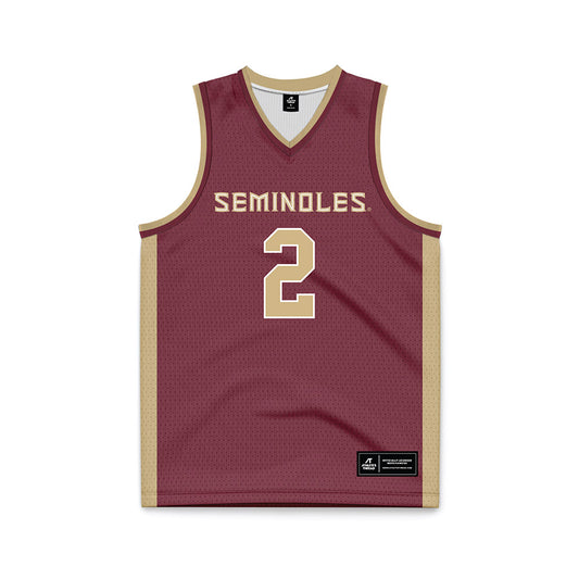 FSU - NCAA Men's Basketball : Cam Miles - Garnet Basketball Jersey-0