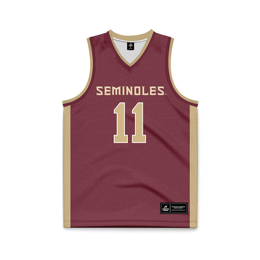 FSU - NCAA Men's Basketball : Xavier Osceola - Garnet Basketball Jersey-0