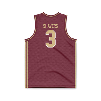 FSU - NCAA Women's Basketball : Jasmine Shavers - Garnet Basketball Jersey-1