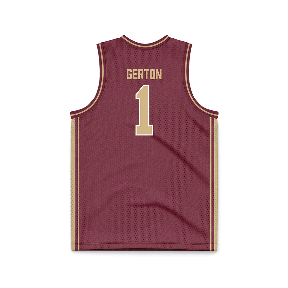 FSU - NCAA Women's Basketball : Mari Gerton - Garnet Basketball Jersey-1