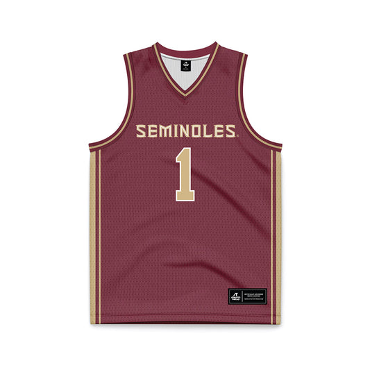 FSU - NCAA Women's Basketball : Mari Gerton - Garnet Basketball Jersey-0