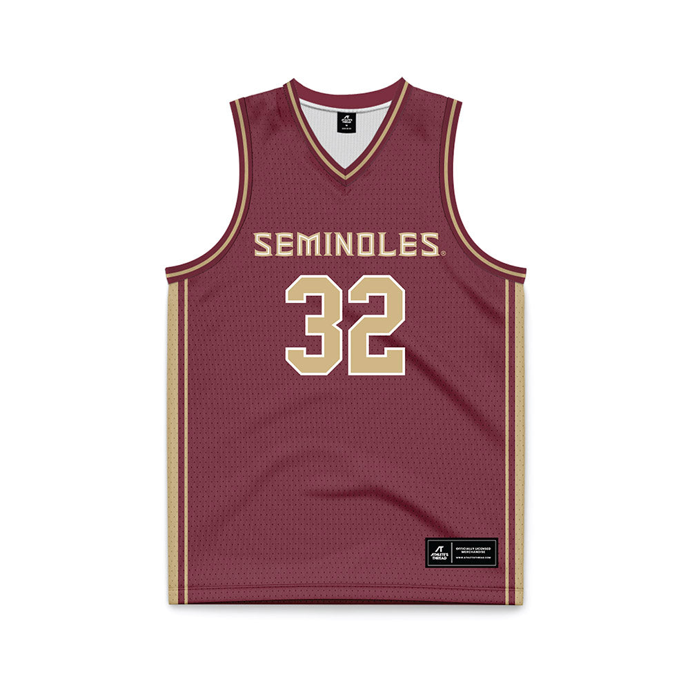 FSU - NCAA Women's Basketball : Avery Treadwell - Garnet Basketball Jersey-0