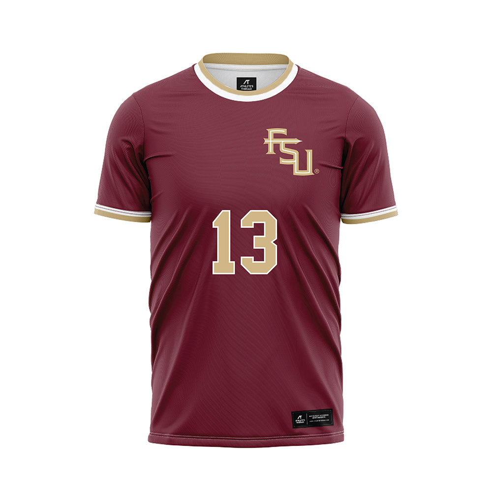 FSU - NCAA Women's Soccer : Mya Brandon - Garnet Soccer Jersey-0
