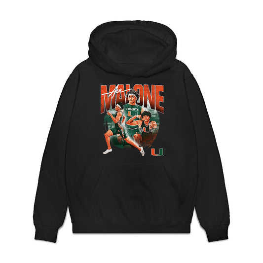 Miami - NCAA Men's Track & Field : Ace Malone - Collage Premium Hooded Sweatshirt-0