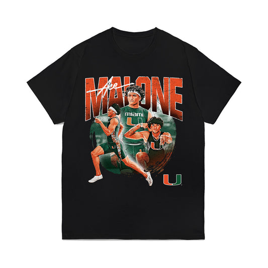 Miami - NCAA Men's Track & Field : Ace Malone - Collage Comfort Colors T-Shirt-0