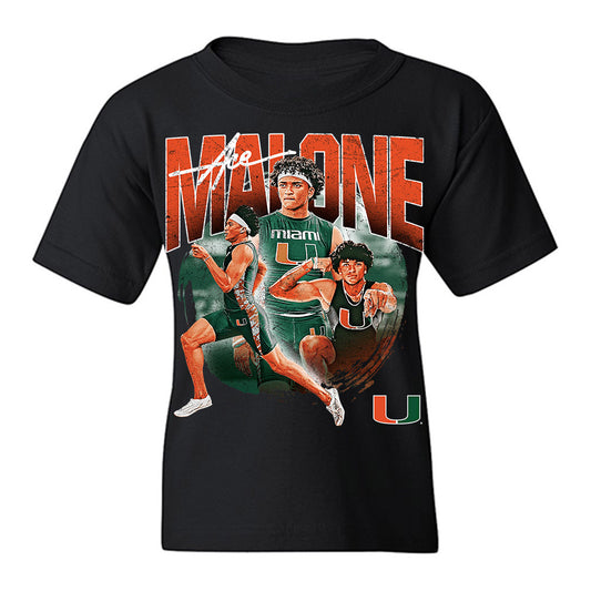 Miami - NCAA Men's Track & Field : Ace Malone - Collage Youth T-Shirt-0