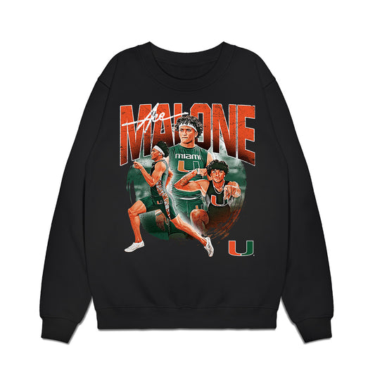Miami - NCAA Men's Track & Field : Ace Malone - Collage Premium Crewneck Sweatshirt-0