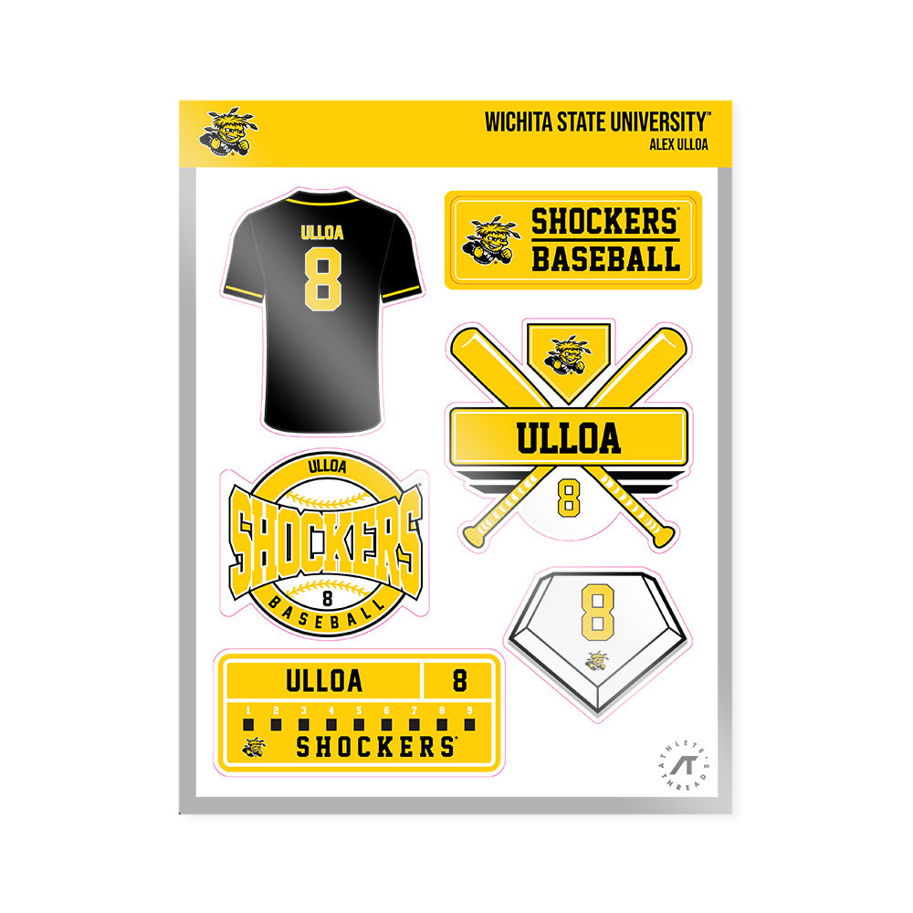 Wichita State - NCAA Baseball : Alex Ulloa - Sticker Sheet-0