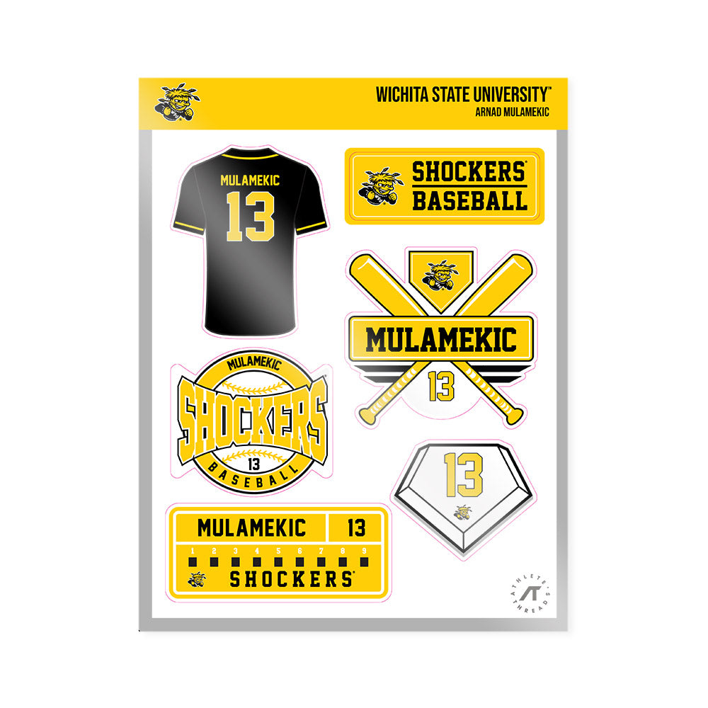 Wichita State - NCAA Baseball : Arnad Mulamekic - Sticker Sheet-0