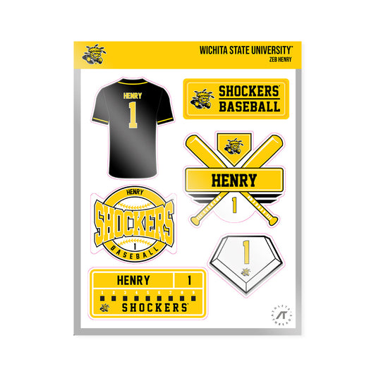 Wichita State - NCAA Baseball : Zeb Henry - Sticker Sheet-0