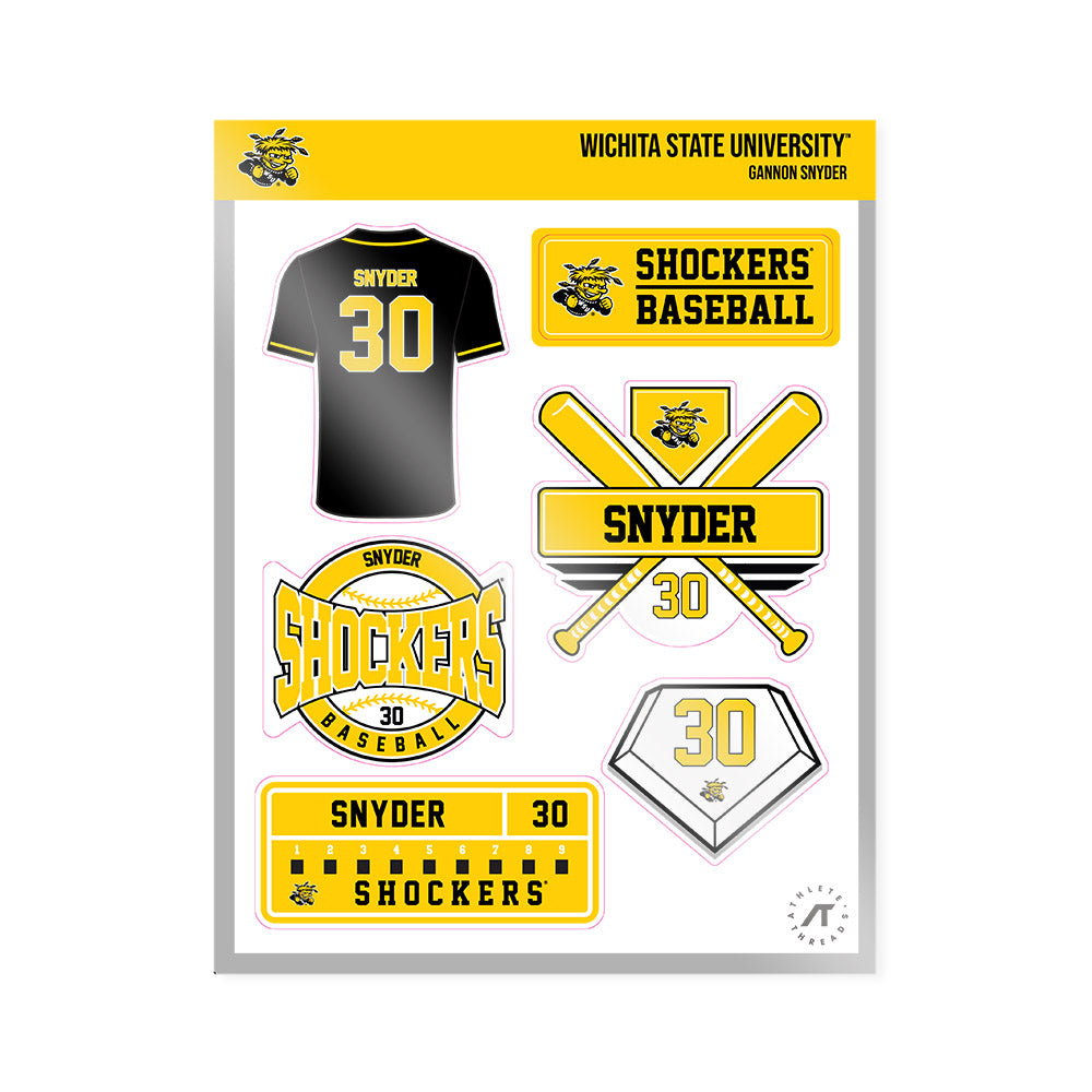 Wichita State - NCAA Baseball : Gannon Snyder - Sticker Sheet-0