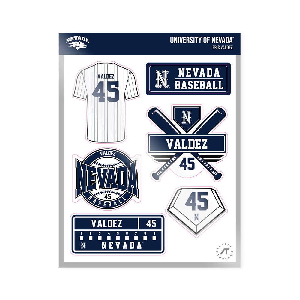 Nevada - NCAA Baseball : Eric Valdez - Sticker Sheet-0