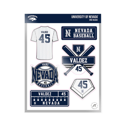 Nevada - NCAA Baseball : Eric Valdez - Sticker Sheet-0