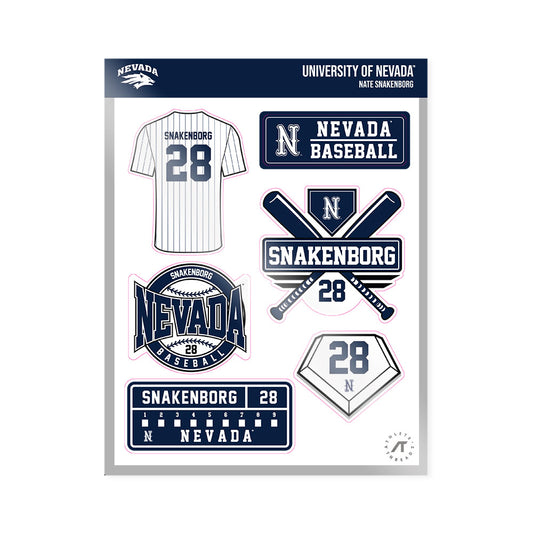Nevada - NCAA Baseball : nate Snakenborg - Sticker Sheet-0