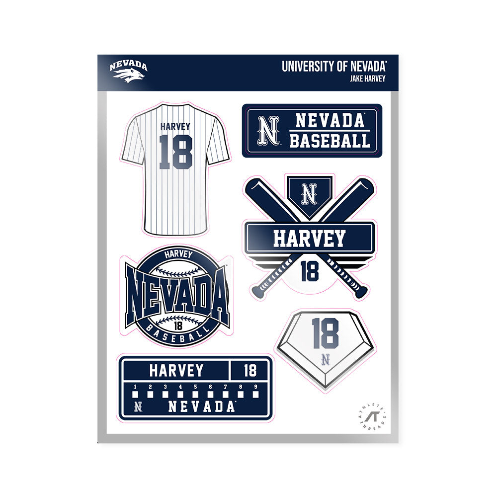 Nevada - NCAA Baseball : Jake Harvey - Sticker Sheet-0