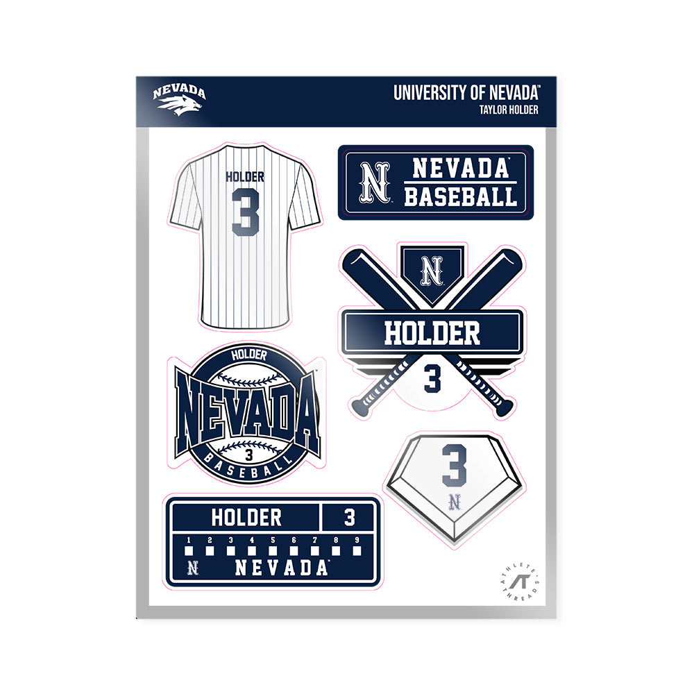 Nevada - NCAA Baseball : Taylor Holder - Sticker Sheet-0