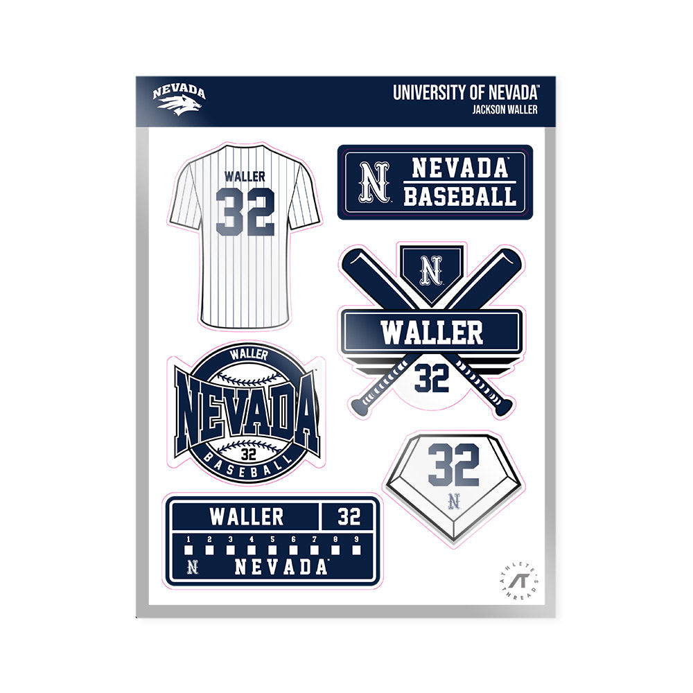 Nevada - NCAA Baseball : Jackson Waller - Sticker Sheet-0
