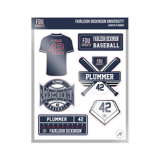 FDU - NCAA Baseball : Garryn Plummer - Sticker Sheet-0