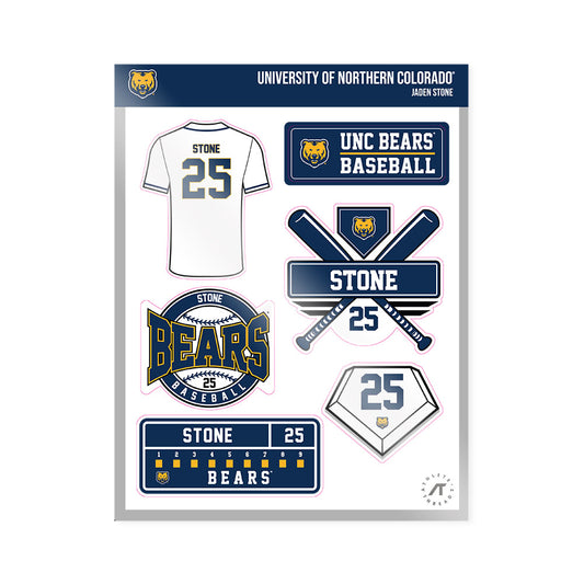 UNCO - NCAA Baseball : Jaden Stone - Sticker Sheet-0