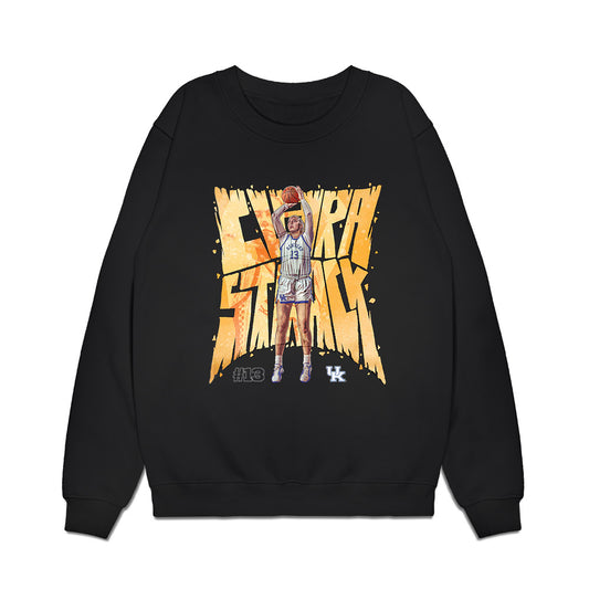 Kentucky - NCAA Women's Basketball : Clara Strack - Player Collage Premium Crewneck Sweatshirt-0