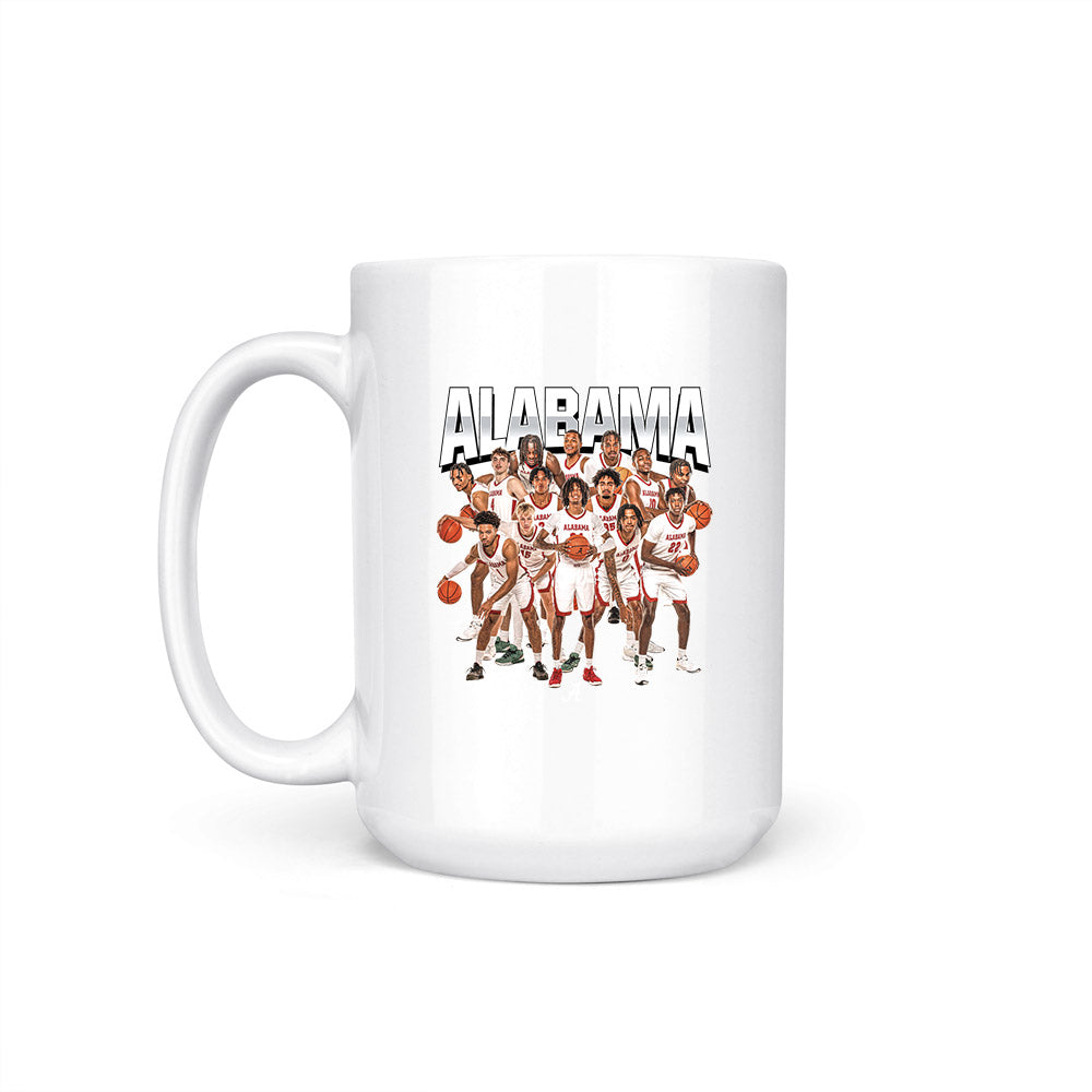 Alabama - NCAA Men's Basketball : Team Collage Coffee Mug-1