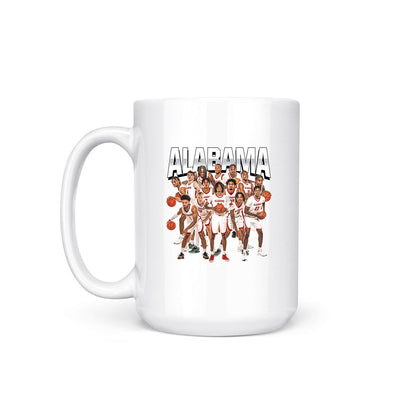 Alabama - NCAA Men's Basketball : Team Collage Coffee Mug-1