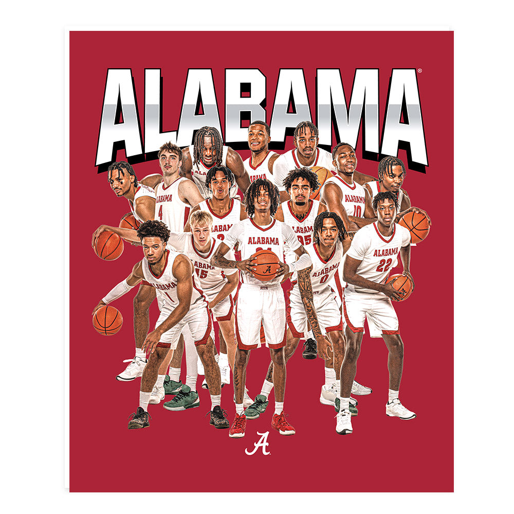 Alabama - NCAA Men's Basketball : Team Collage Poster 20x24-0