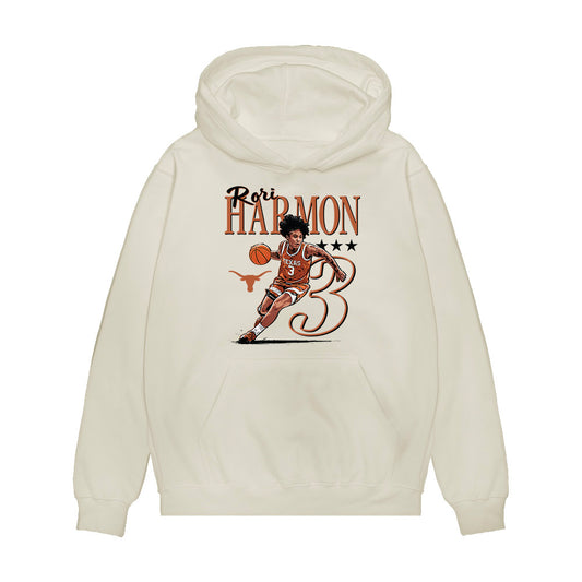 Texas - NCAA Women's Basketball : Rori Harmon - Signature Collection Version 1 Collage Premium Hooded Sweatshirt-0