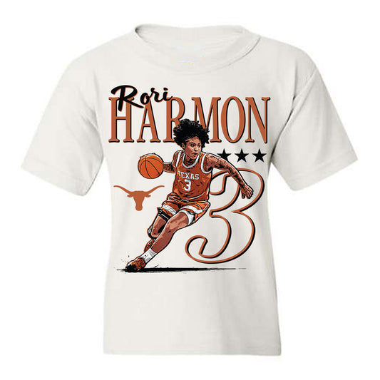 Texas - NCAA Women's Basketball : Rori Harmon - Signature Collection Version 1 Collage Youth T-Shirt-0