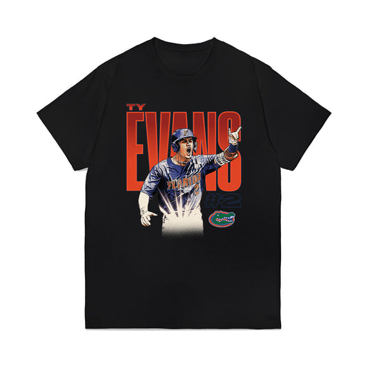 Florida - NCAA Baseball : Ty Evans - Premium T-Shirt-0
