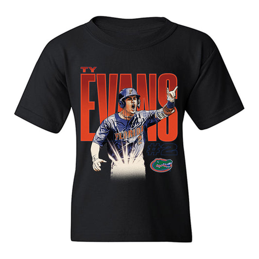 Florida - NCAA Baseball : Ty Evans - Youth T-Shirt-0