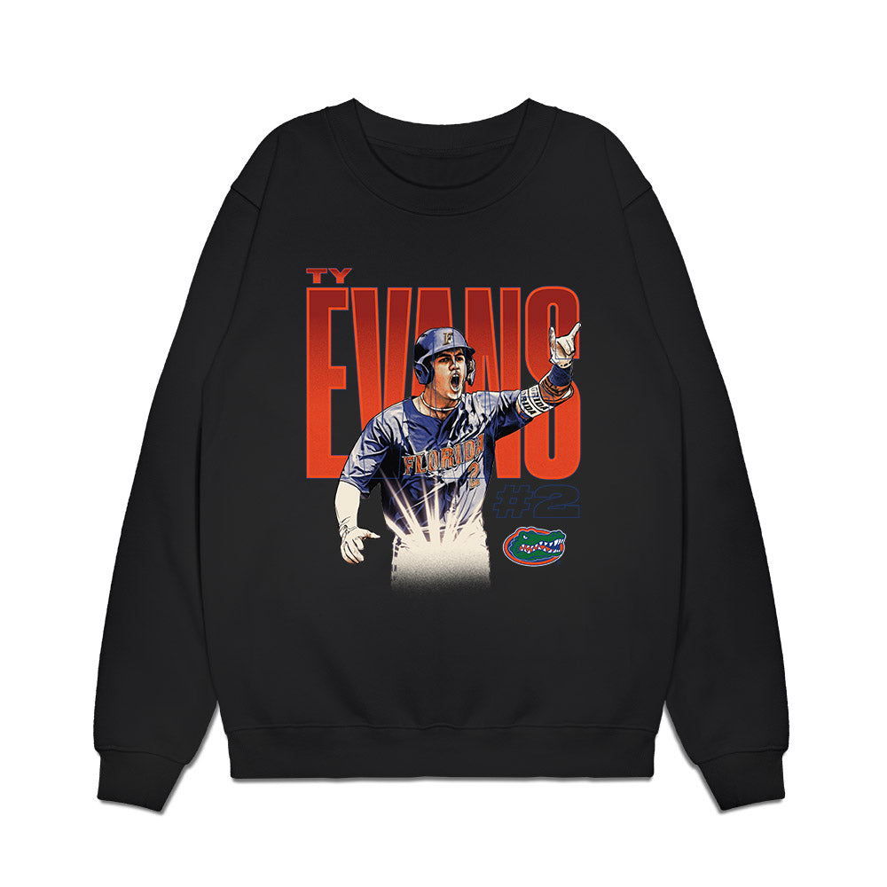 Florida - NCAA Baseball : Ty Evans - Premium Crewneck Sweatshirt-0