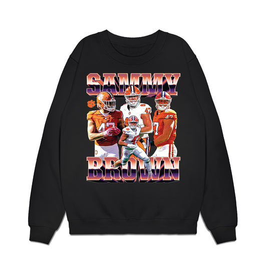 Clemson - NCAA Football : Sammy Brown - Collage Premium Crewneck Sweatshirt-0