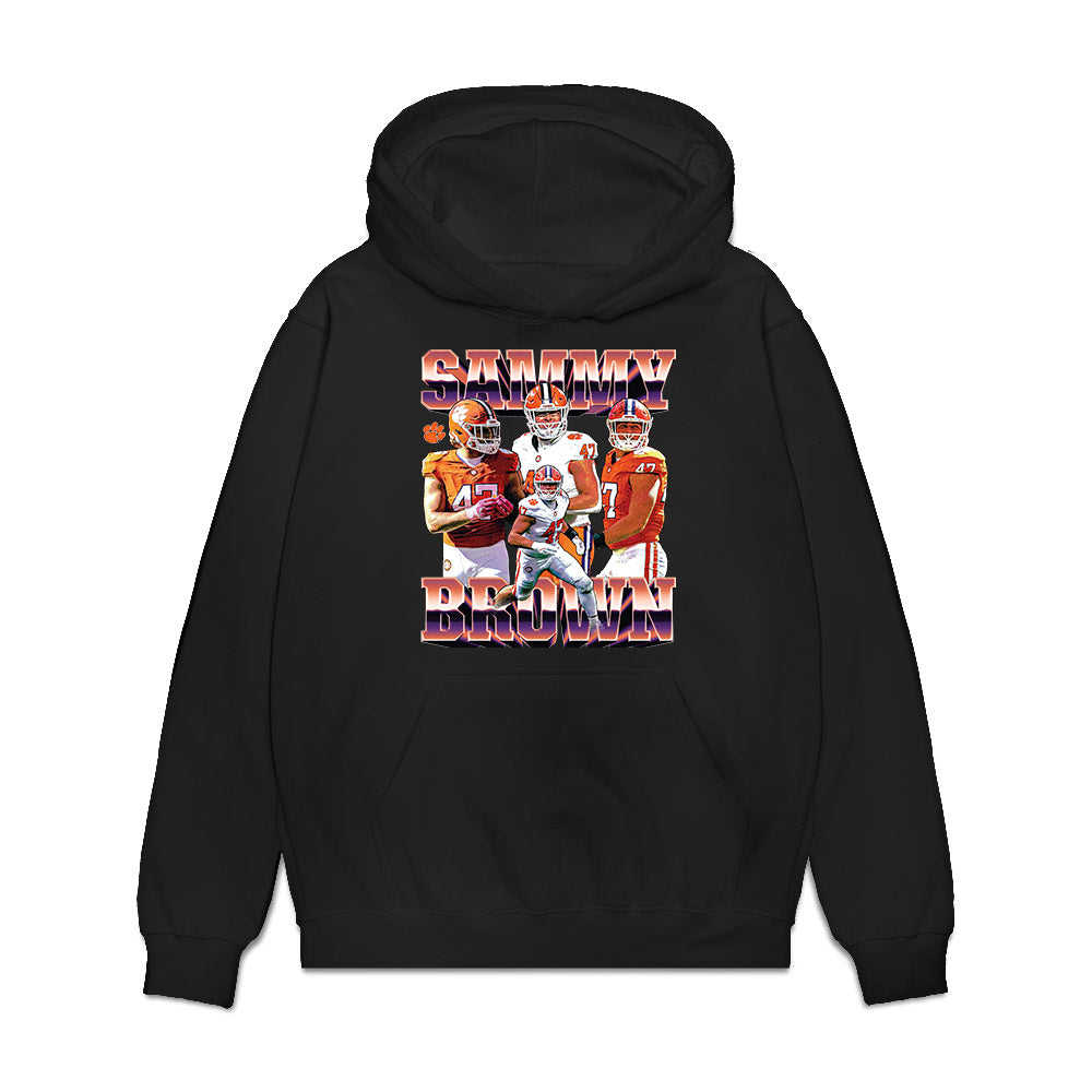 Clemson - NCAA Football : Sammy Brown - Collage Premium Hooded Sweatshirt-0