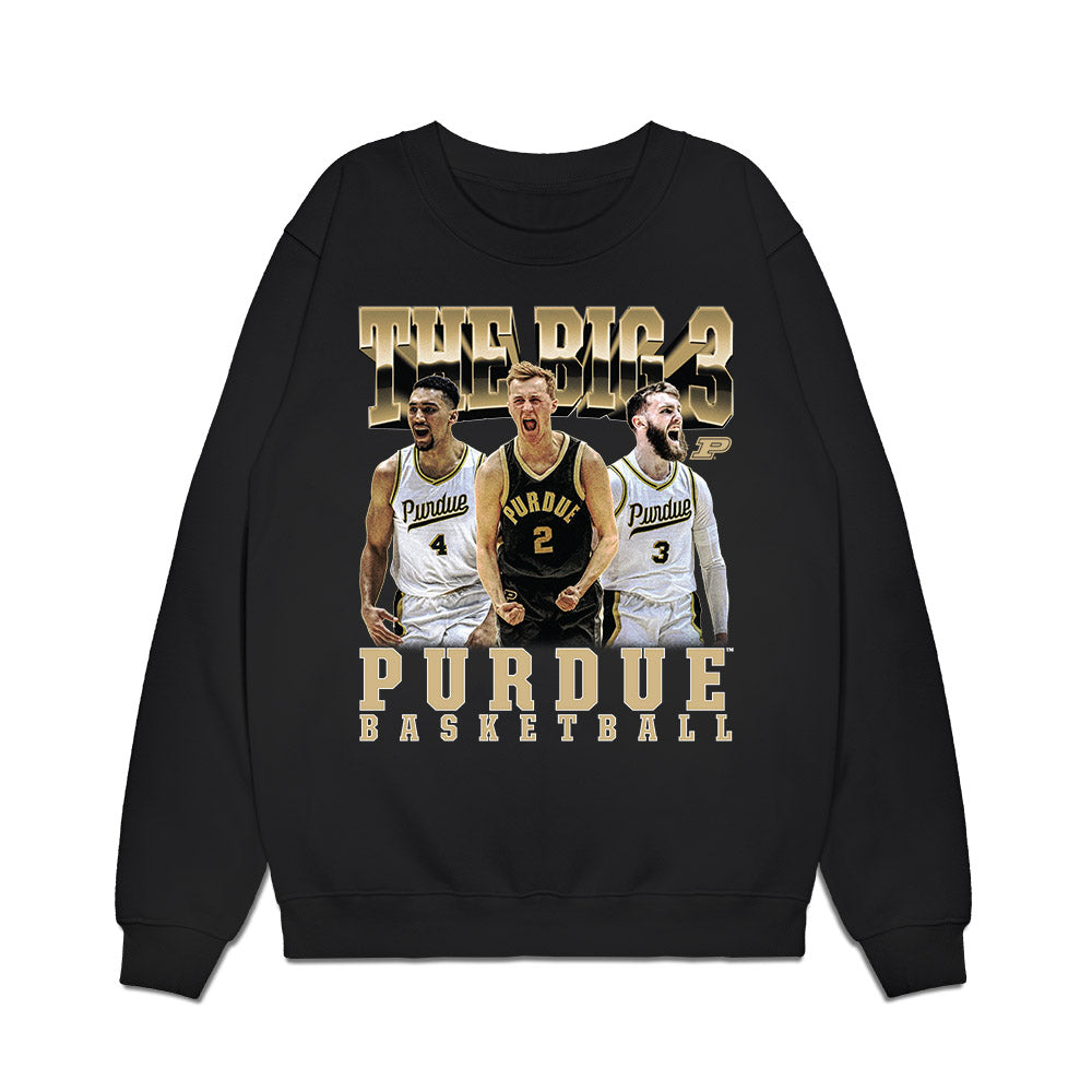 Purdue - NCAA Men's Basketball : - Player Collage Premium Crewneck Sweatshirt-0