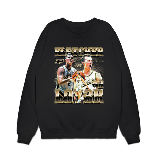Purdue - NCAA Men's Basketball : Fletcher Loyer - Player Collage Premium Crewneck Sweatshirt-0