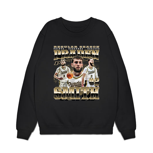 Purdue - NCAA Men's Basketball : Braden Smith - Collage Premium Crewneck Sweatshirt-0