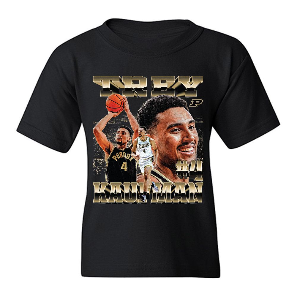 Purdue - NCAA Men's Basketball : Trey Kaufman-Renn - Player Collage Youth T-Shirt-0