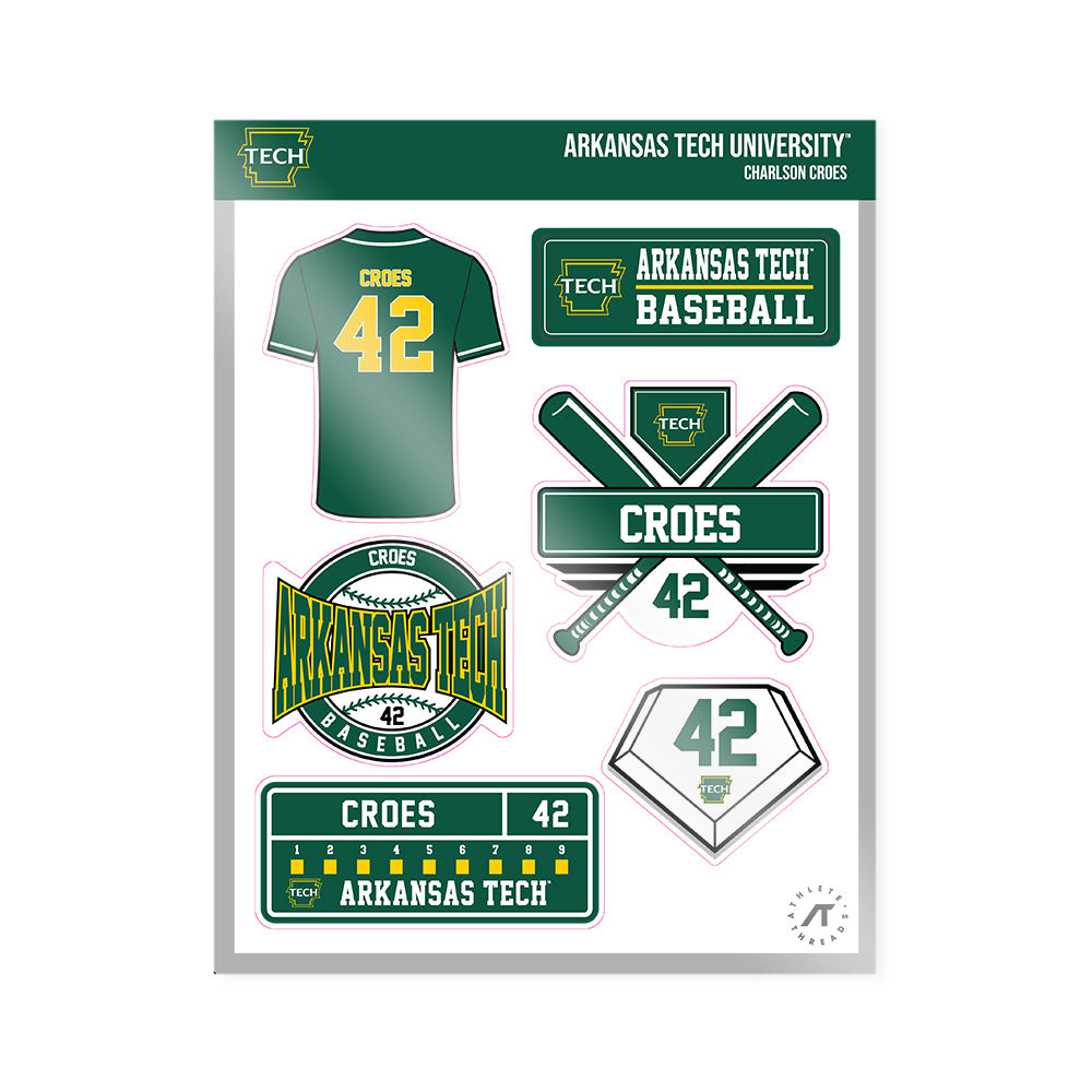 ATU - NCAA Baseball : Charlson Croes - Sticker Sheet-0