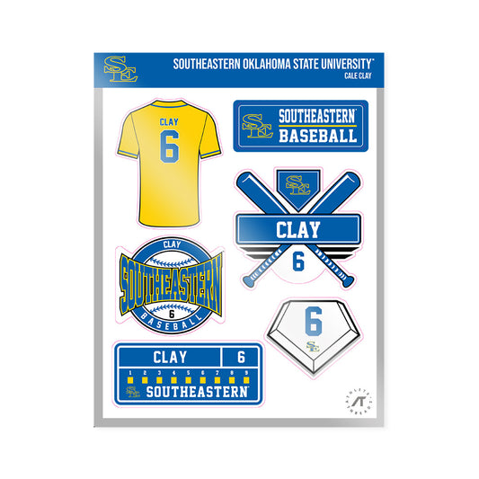 Southeastern - NCAA Baseball : Cale Clay - Sticker Sheet-0